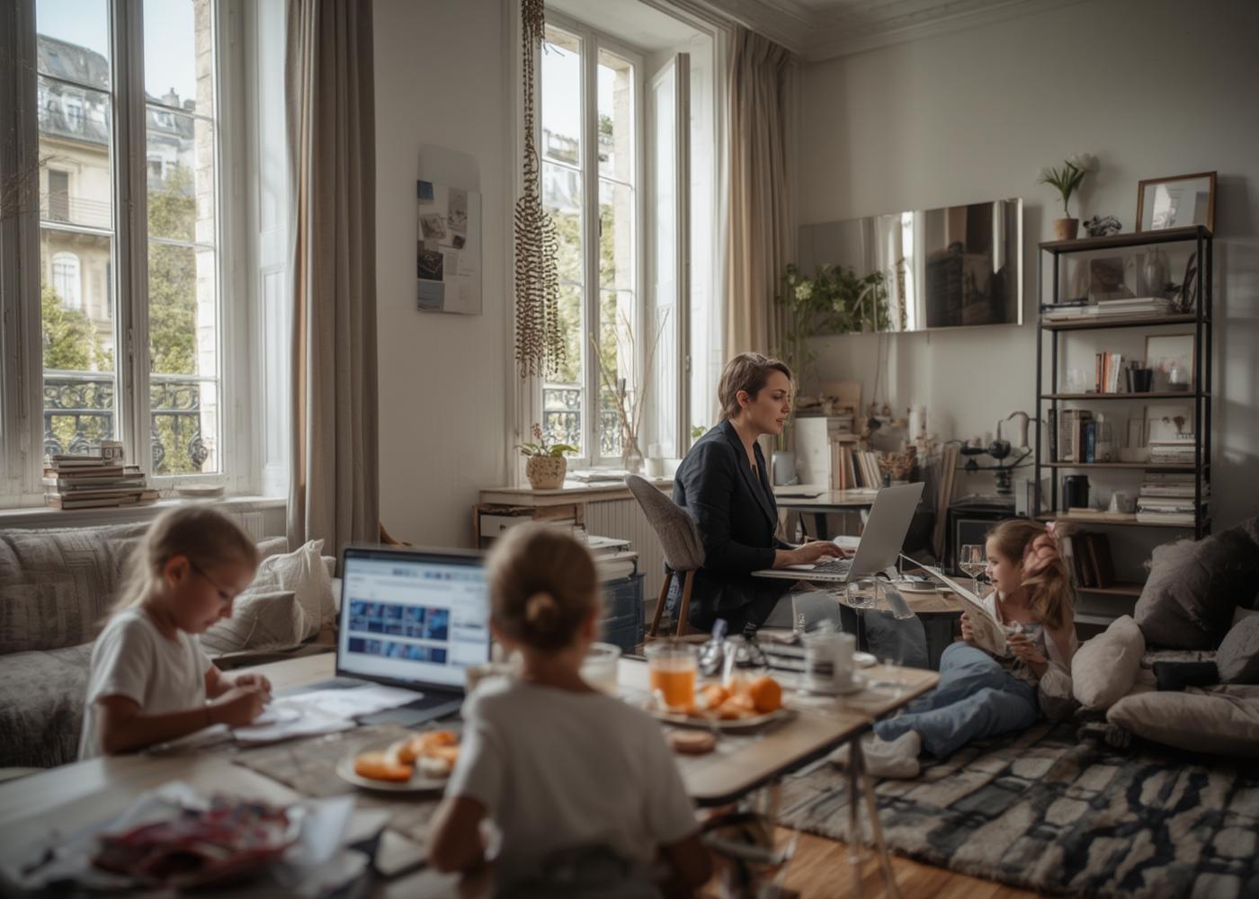 télétravail et famille